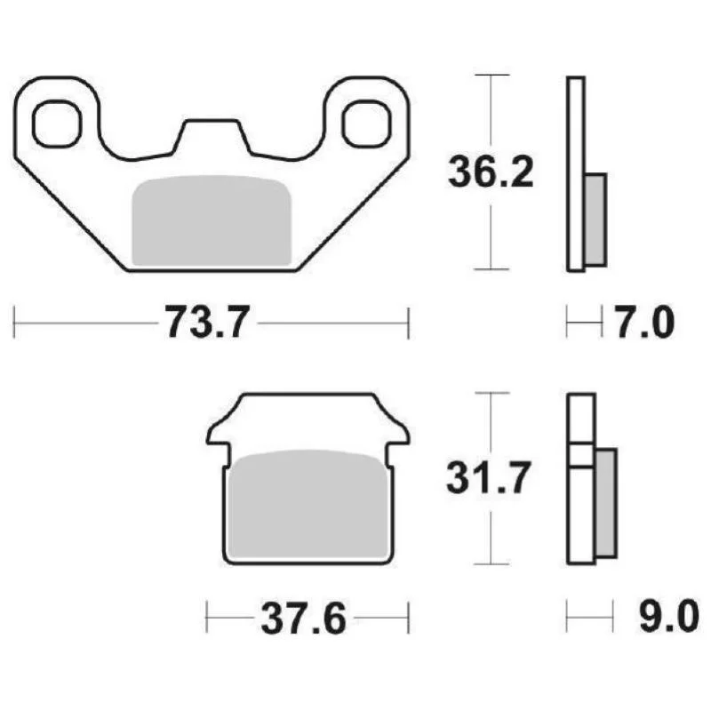 Prezzo Conveniente Pastiglie Freno SBS 213 HF Ceramica Anteriori-Posteriori