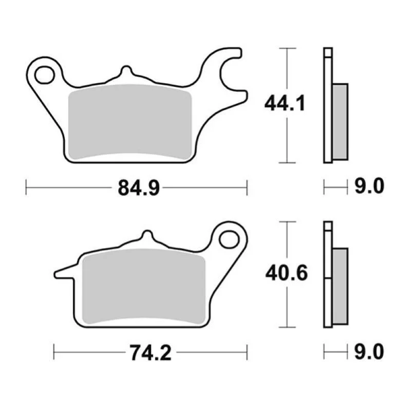 Pastiglie Freno SBS 222 HF Ceramica Anteriori-Posteriori Acquista Ora
