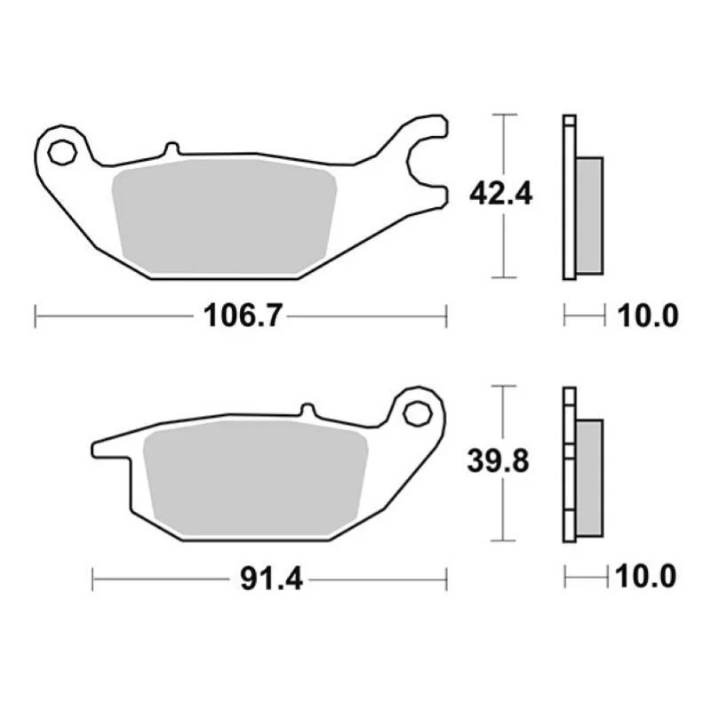 Pastiglie Freno SBS 225 HF Ceramica Anteriori-Posteriori A Buon Prezzo