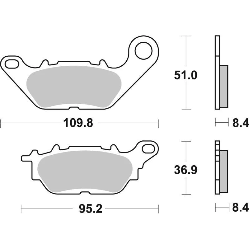 Pastiglie Freno SBS 227 HF Ceramica Anteriori-Posteriori Non Perdere