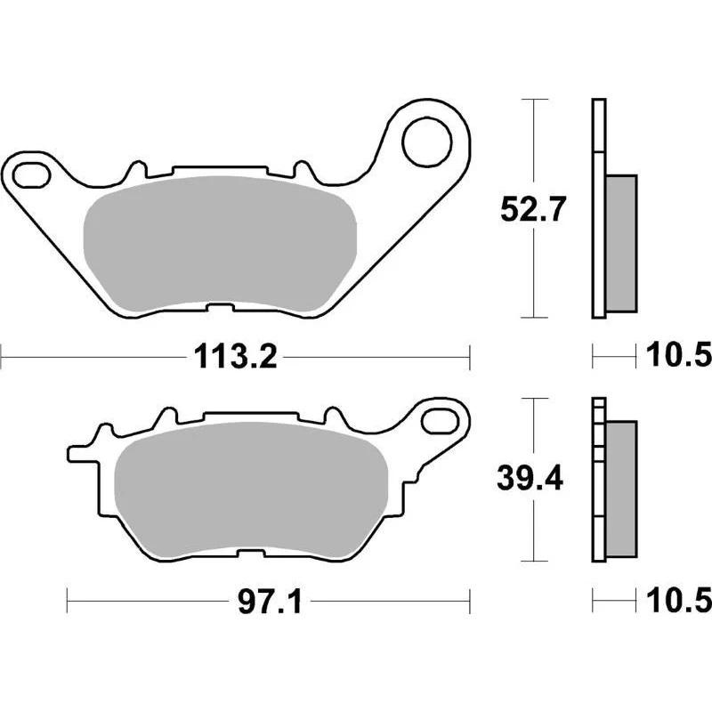 Nuovo Arrivo Pastiglie Freno SBS 230 HF Ceramica Anteriori-Posteriori