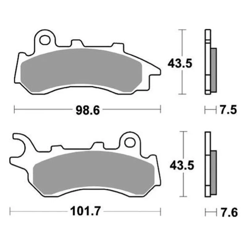 Pastiglie Freno SBS 233 HF Ceramica Anteriori-Posteriori Occasione Imperdibile