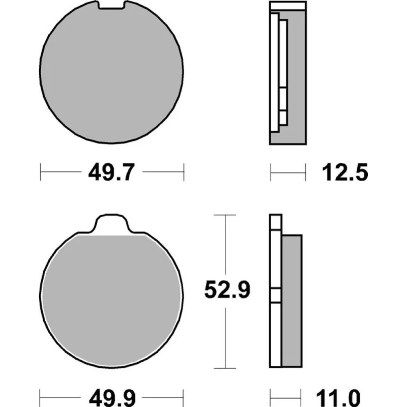 Prezzo Basso Pastiglie Freno SBS 511 HF Ceramica Anteriori-Posteriori