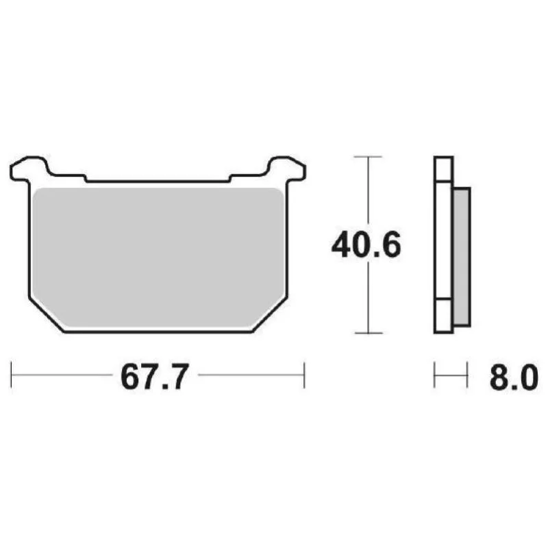 Pastiglie Freno SBS 539 HF Ceramica Anteriori-Posteriori Solo Oggi