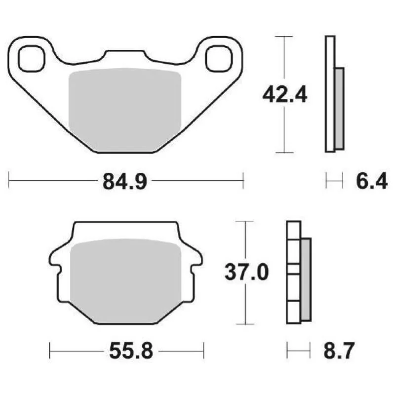 Pastiglie Freno SBS 541 HF Ceramica Anteriori-Posteriori Consegna Rapida
