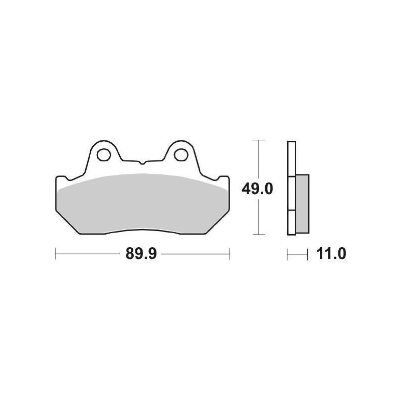 Offerta Speciale Pastiglie Freno SBS 542 HF Ceramica Anteriori-Posteriori