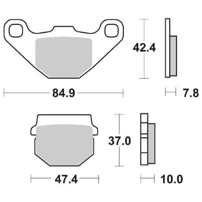 Pastiglie Freno SBS 548 HF Ceramica Anteriori-Posteriori Offerta Limitata
