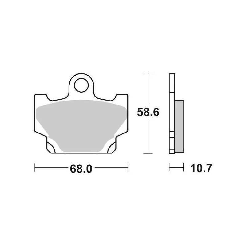 Pastiglie Freno SBS 550 HF Ceramica Anteriori-Posteriori A Buon Prezzo