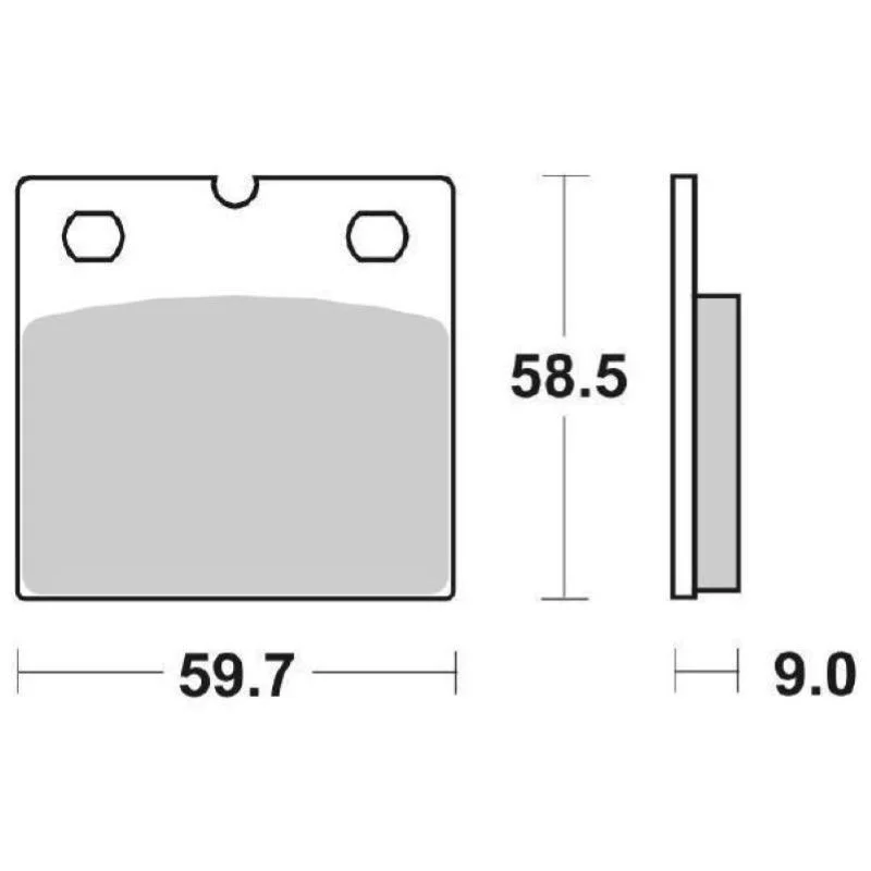 Direttamente Dal Produttore Pastiglie Freno SBS 554 HF Ceramica Anteriori-Posteriori