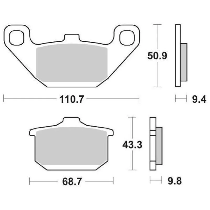 Pastiglie Freno SBS 557 HF Ceramica Anteriori-Posteriori Prezzo Basso