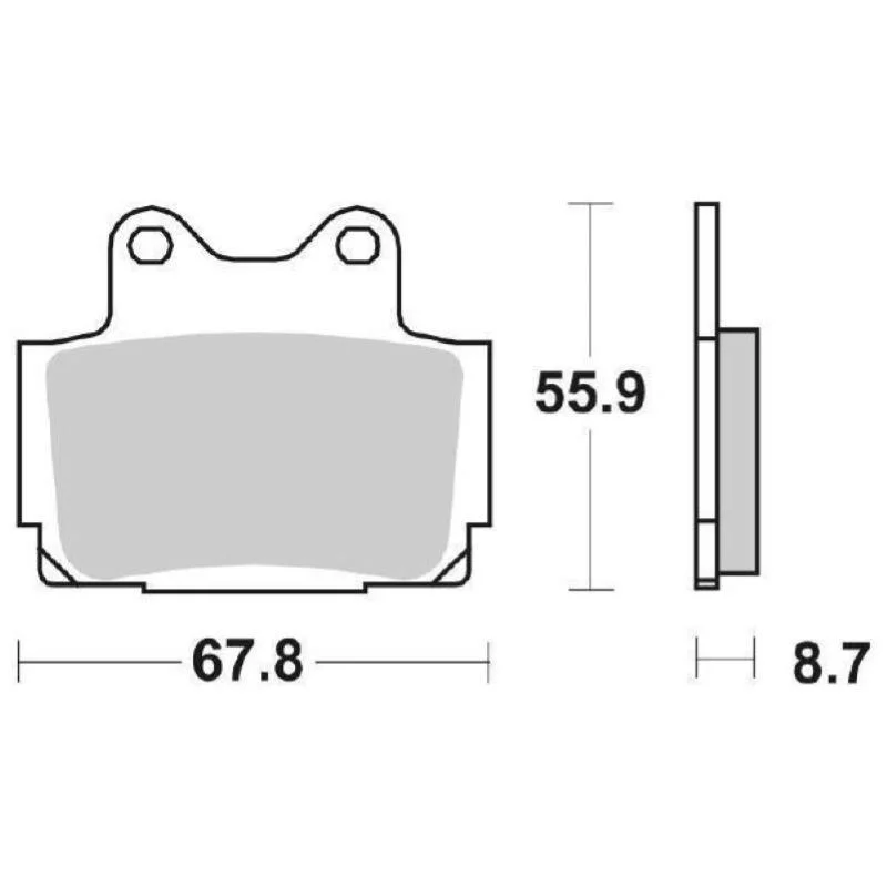 Pastiglie Freno SBS 570 HF Ceramica Anteriori-Posteriori Economico