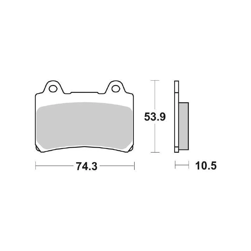 Nuova Collezione Pastiglie Freno SBS 590 HS Sinterizzate Anteriori