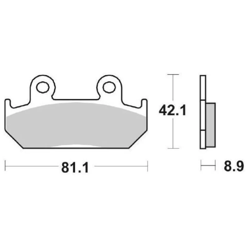 Pastiglie Freno SBS 593 HF Ceramica Anteriori-Posteriori Reso Gratuito