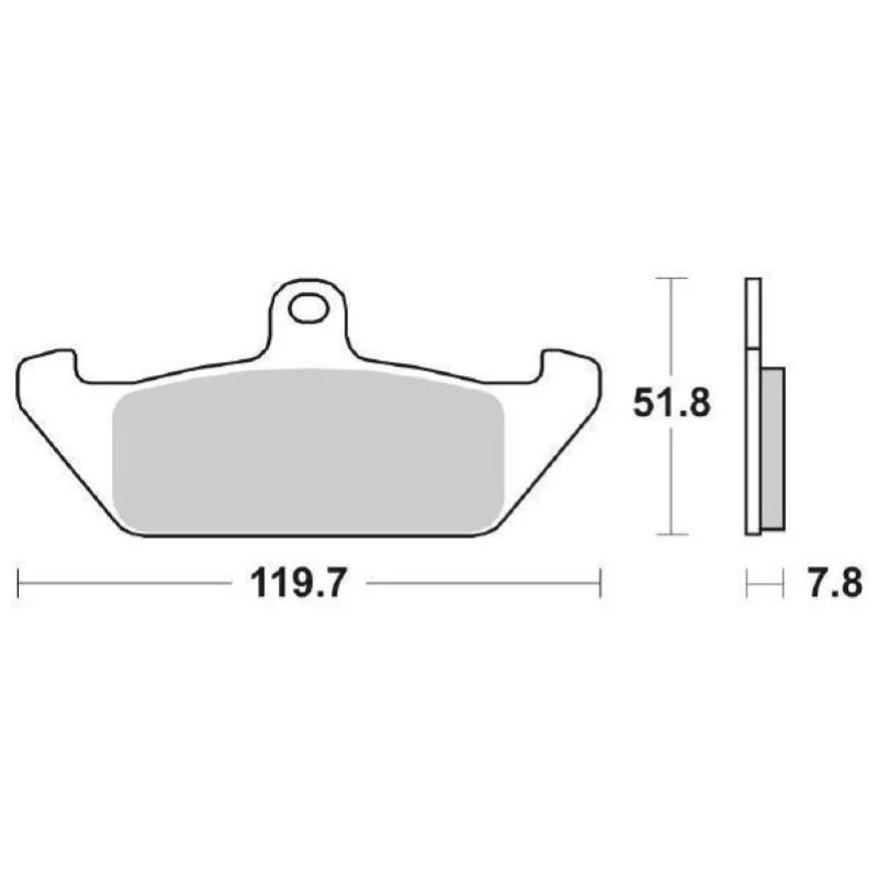 Più Venduto Pastiglie Freno SBS 594 HF Ceramica Anteriori-Posteriori