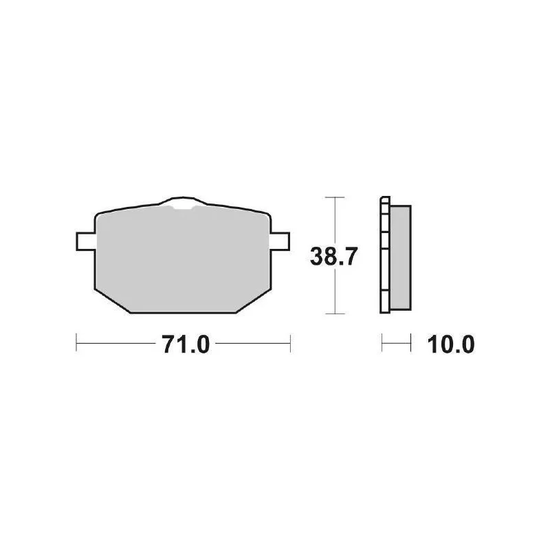 Pastiglie Freno SBS 596 HF Ceramica Anteriori-Posteriori Offerta Lampo
