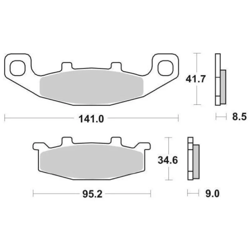 Pastiglie Freno SBS 597 HF Ceramica Anteriori-Posteriori Spedito Oggi