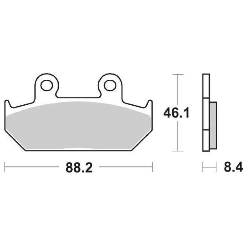 Spedizione Espresso Pastiglie Freno SBS 600 HF Ceramica Anteriori-Posteriori