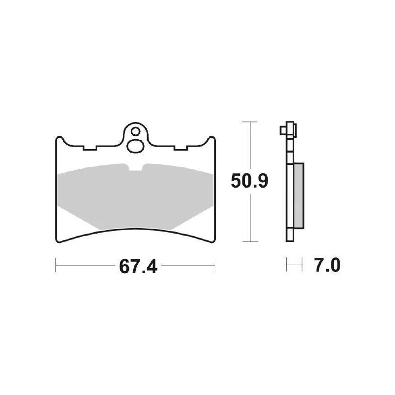 Prezzo Di Fabbrica Pastiglie Freno SBS 601 HF Ceramica Anteriori-Posteriori