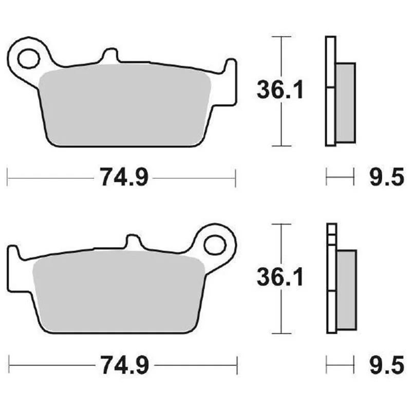 Pagamento Sicuro Pastiglie Freno SBS 604 HF Ceramica Anteriori-Posteriori