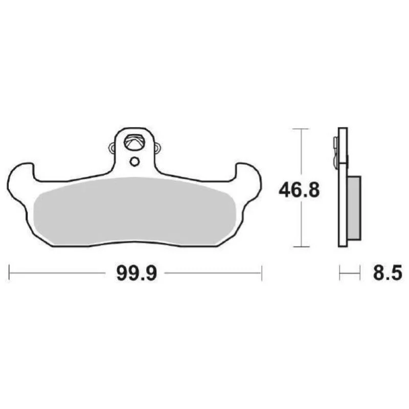 Pastiglie Freno SBS 608 HF Ceramica Anteriori-Posteriori Economico