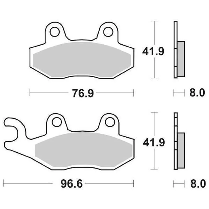 Pastiglie Freno SBS 611 HF Ceramica Anteriori-Posteriori Promozione