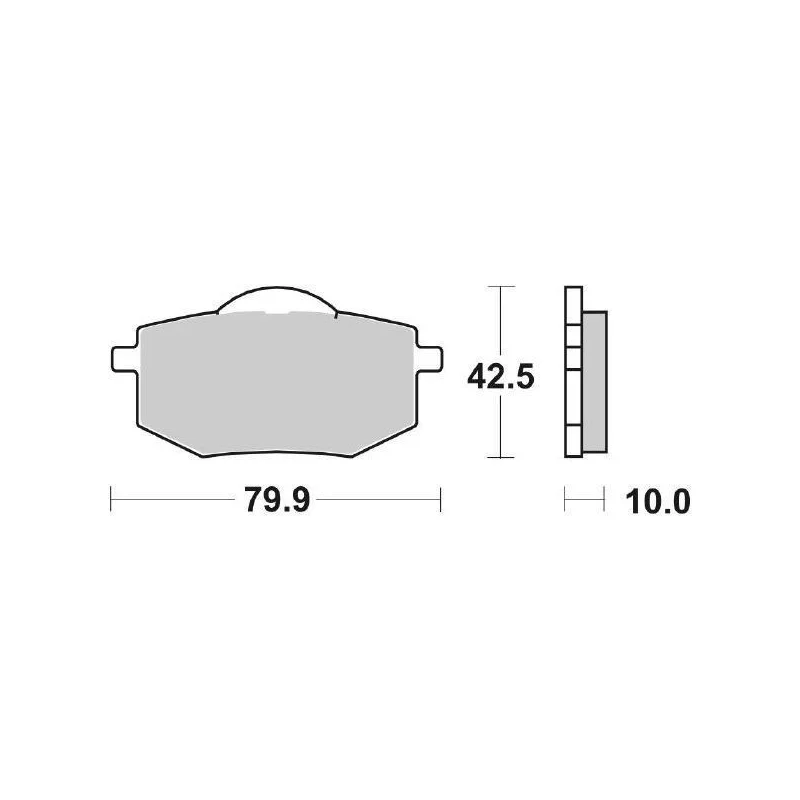 Spedizione Espresso Pastiglie Freno SBS 616 HF Ceramica Anteriori-Posteriori