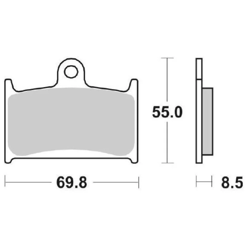 Sconto Pastiglie Freno SBS 624 HF Ceramica Anteriori-Posteriori