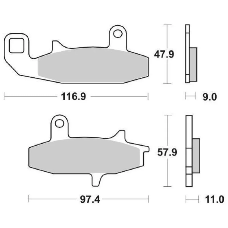 A Buon Prezzo Pastiglie Freno SBS 626 HF Ceramica Anteriori-Posteriori