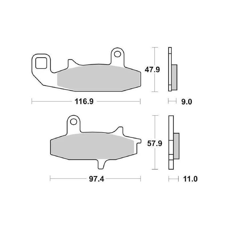 Pastiglie Freno SBS 626 HS Sinterizzate Anteriori Must-Have