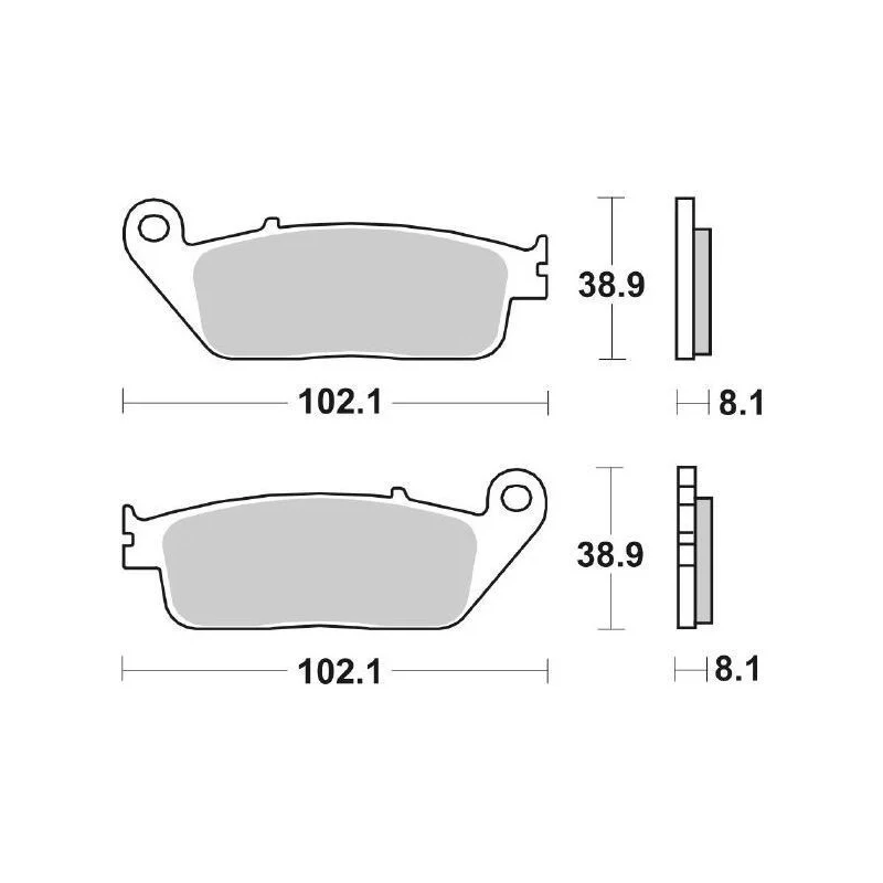 Pastiglie Freno SBS 627 DC Dual Carbon Anteriori Racing Prezzo Scontato