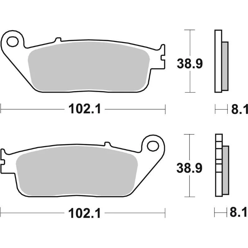 Pastiglie Freno SBS 627 RST Sinterizzate Anteriori Ultimissimo Modello