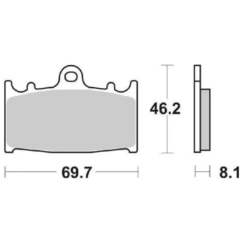 Non Perdere Pastiglie Freno SBS 631 HF Ceramica Anteriori-Posteriori