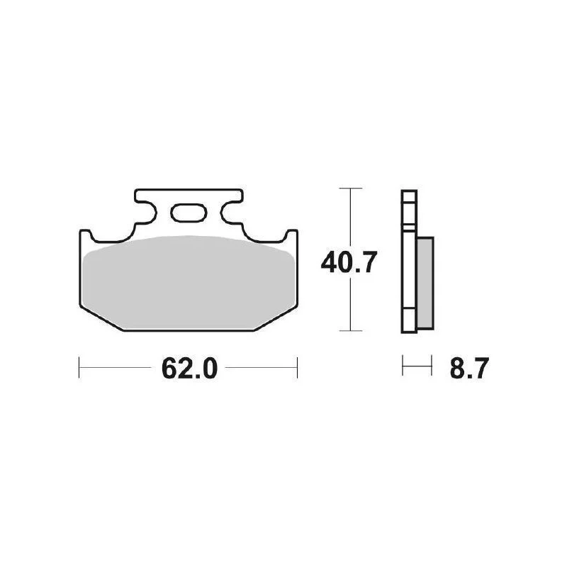 Direttamente Dal Produttore Pastiglie Freno SBS 632 HF Ceramica Anteriori-Posteriori