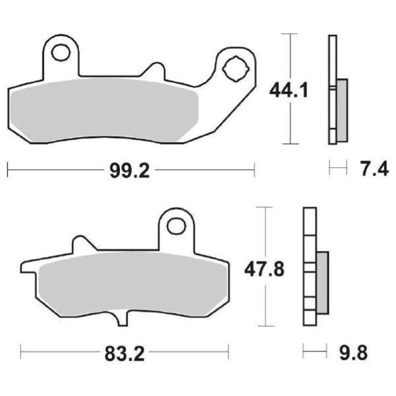 Pastiglie Freno SBS 635 HF Ceramica Anteriori-Posteriori Bestseller