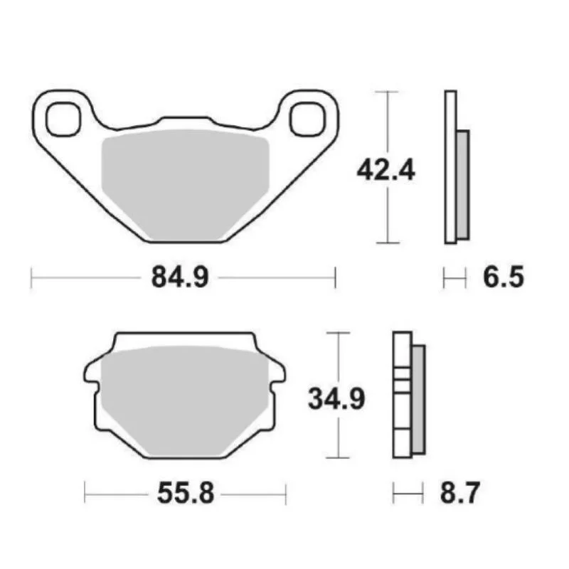 Prezzo Di Fabbrica Pastiglie Freno SBS 651 HF Ceramica Anteriori-Posteriori