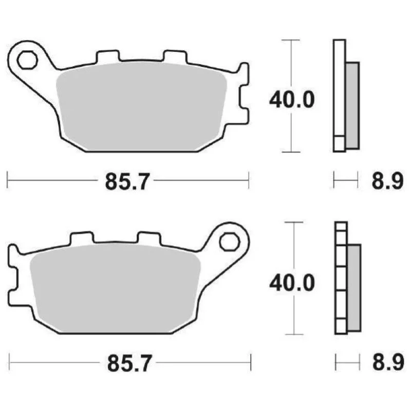 Pastiglie Freno SBS 657 HF Ceramica Anteriori-Posteriori Ultimissimo Modello