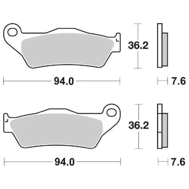 Pastiglie Freno SBS 671 HF Ceramica Anteriori-Posteriori Quantità Limitata