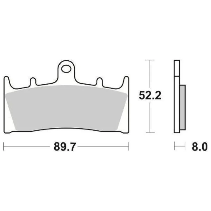 Saldi Pastiglie Freno SBS 686 HF Ceramica Anteriori-Posteriori