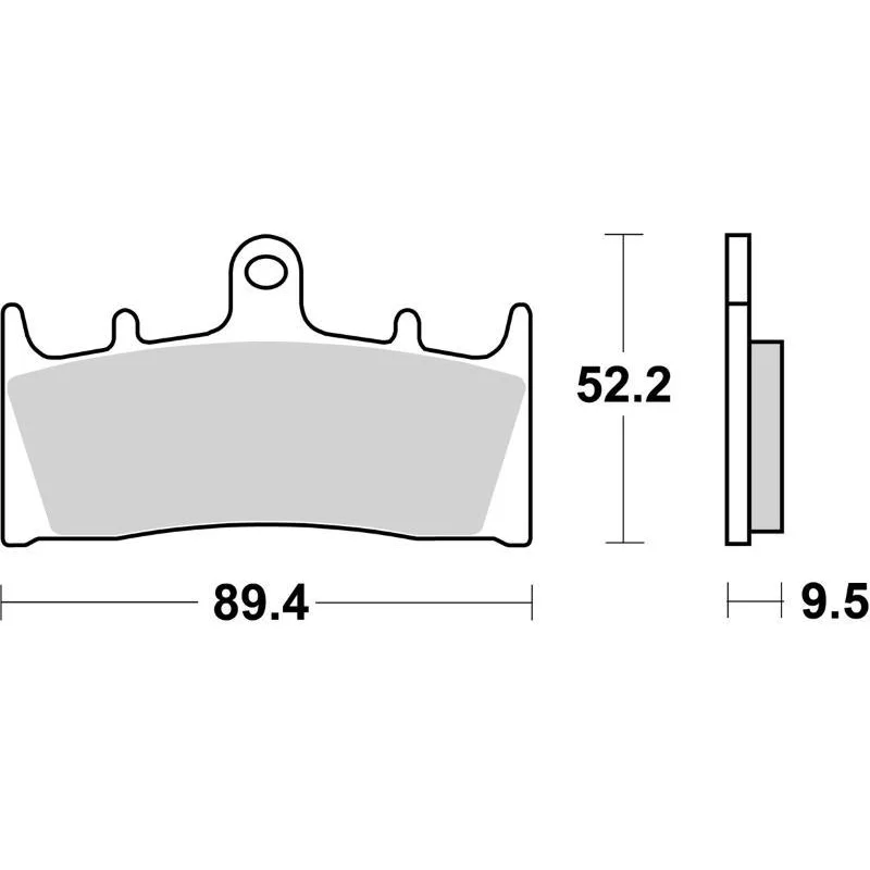 Nuova Collezione Pastiglie Freno SBS 686 RST Sinterizzate Anteriori