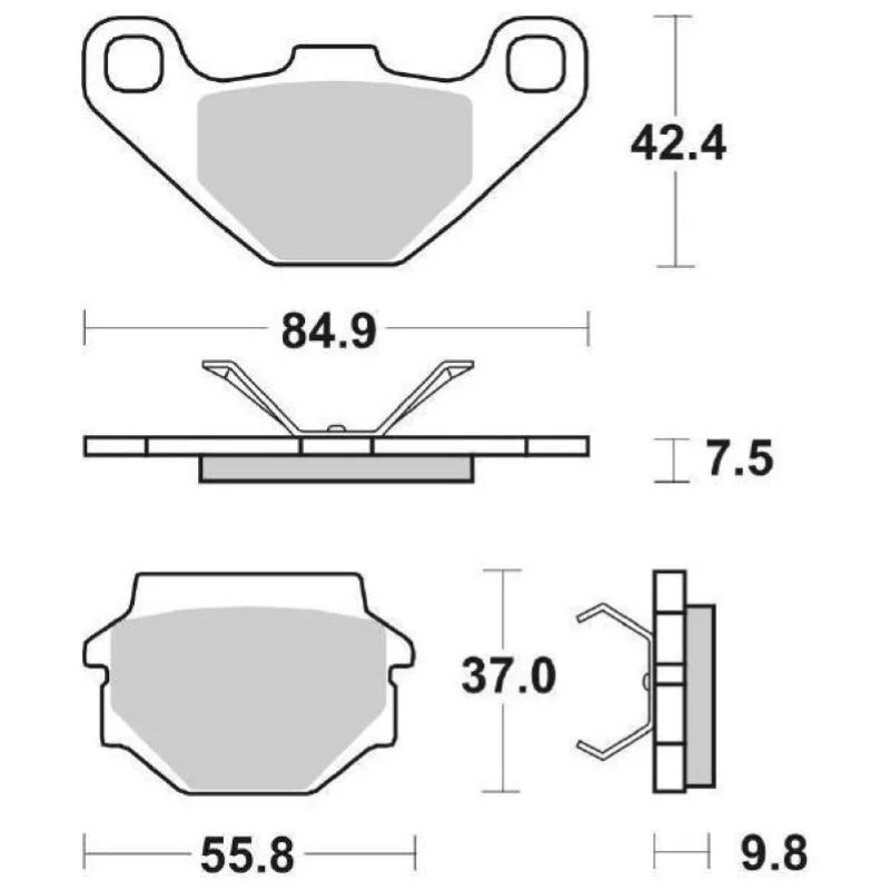 Pastiglie Freno SBS 692 HF Ceramica Anteriori-Posteriori Promo Stagionale