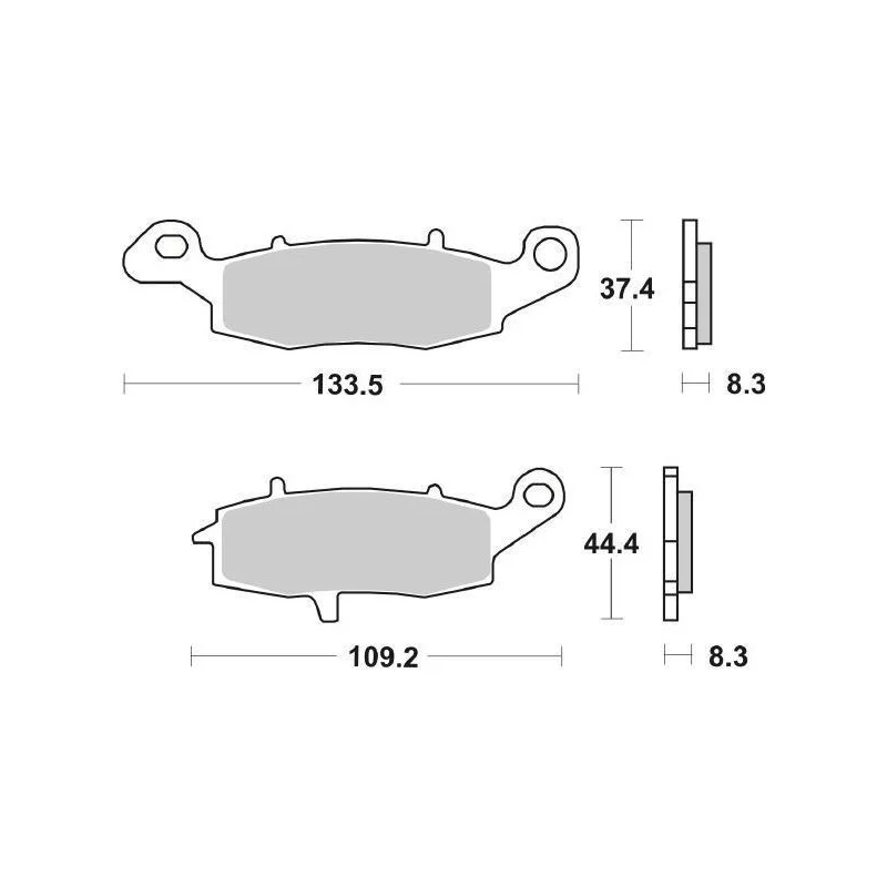 Pastiglie Freno SBS 704 HS Sinterizzate Anteriori Saldi