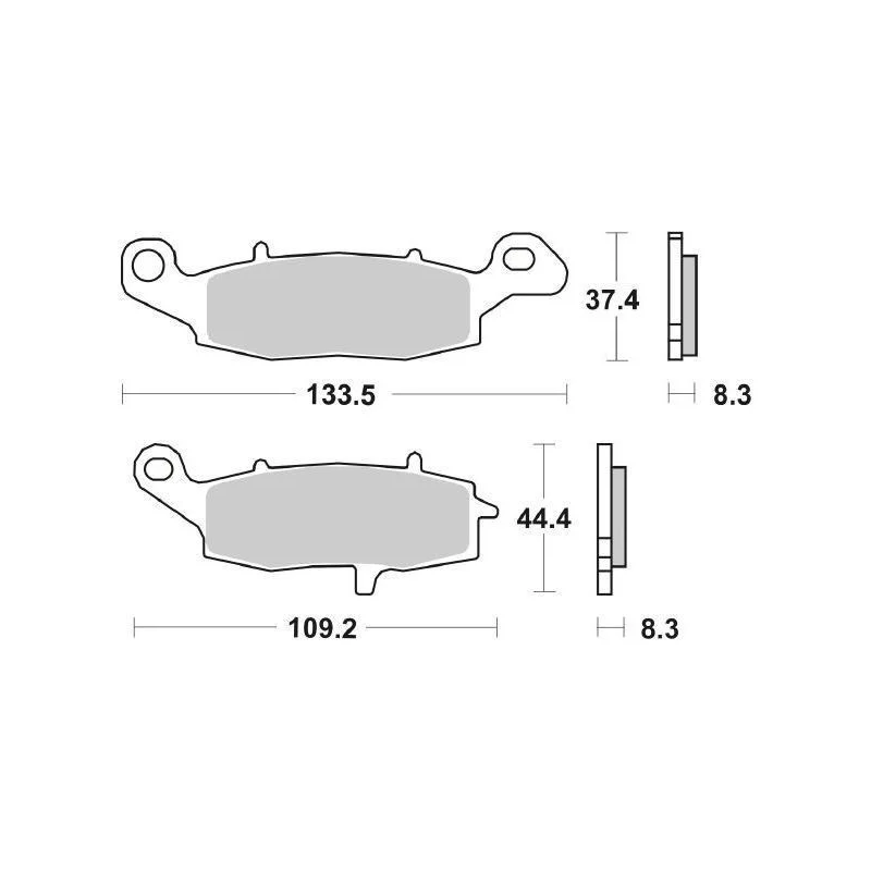 Pastiglie Freno SBS 705 HS Sinterizzate Anteriori Spedizione Gratuita