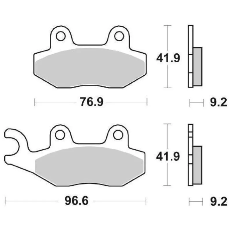 Ultime Pezzi Pastiglie Freno SBS 713 HF Ceramica Anteriori-Posteriori