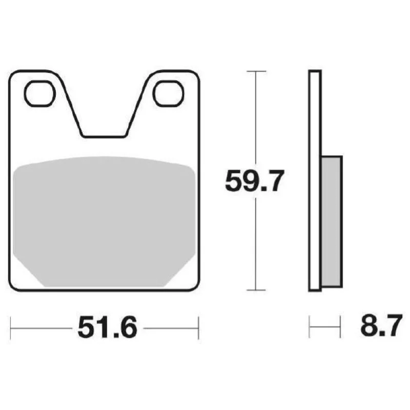 Pastiglie Freno SBS 733 HF Ceramica Anteriori-Posteriori Compra Oggi Stesso
