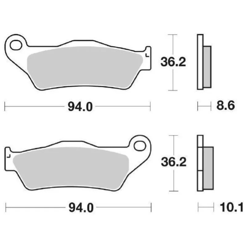 Pastiglie Freno SBS 742 HF Ceramica Anteriori-Posteriori Compra Oggi Stesso