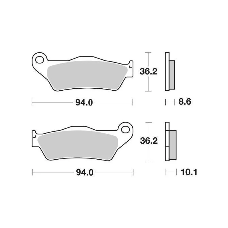 Pastiglie Freno SBS 742 LS Sinterizzate Posteriori Nuova Collezione