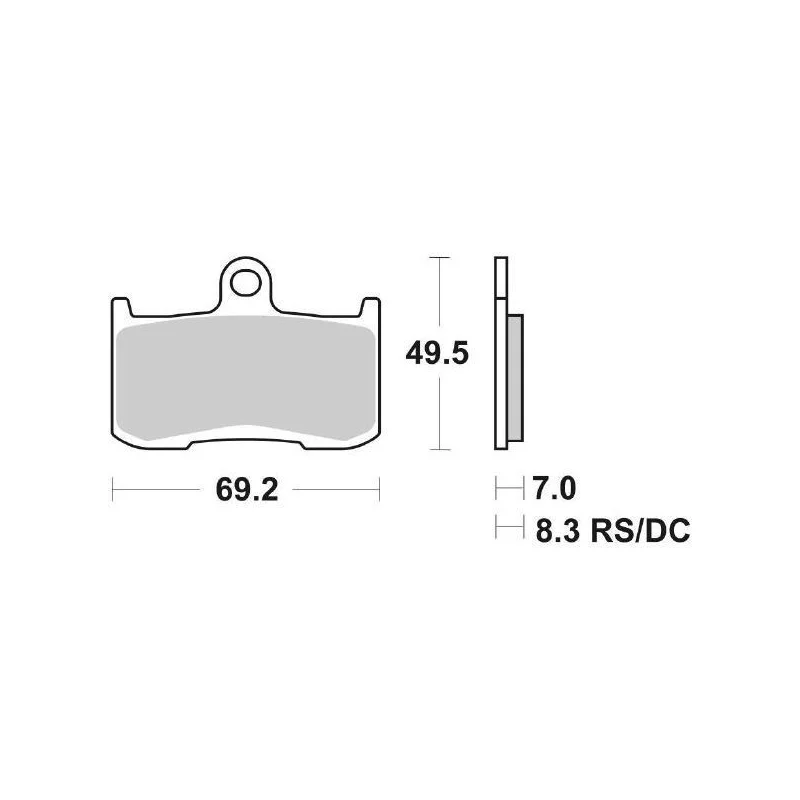 Pastiglie Freno SBS 782 HS Sinterizzate Anteriori Offerta Limitata