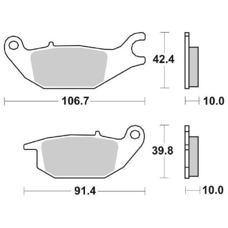 Consegna Rapida Pastiglie Freno SBS 784 HF Ceramica Anteriori-Posteriori