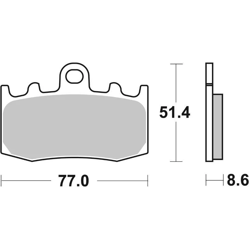 Pastiglie Freno SBS 786 RST Sinterizzate Anteriori Direttamente Dal Produttore
