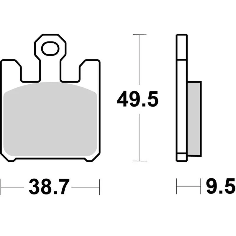 Popolare Pastiglie Freno SBS 788 RS Sinterizzate Anteriori